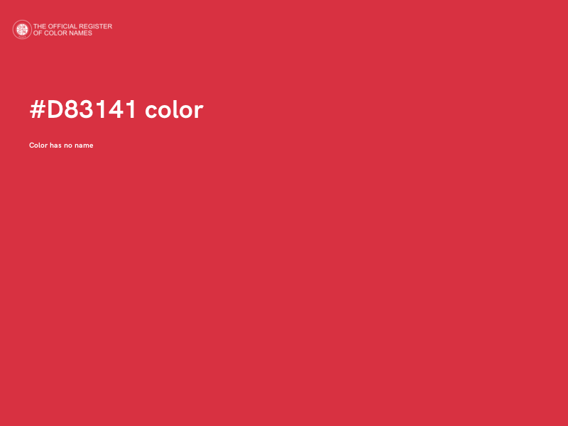 #D83141 color image