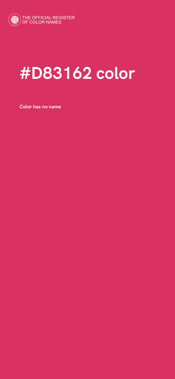 #D83162 color image