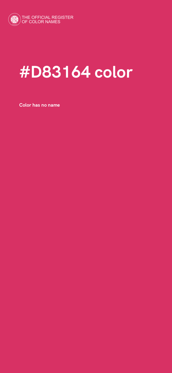 #D83164 color image
