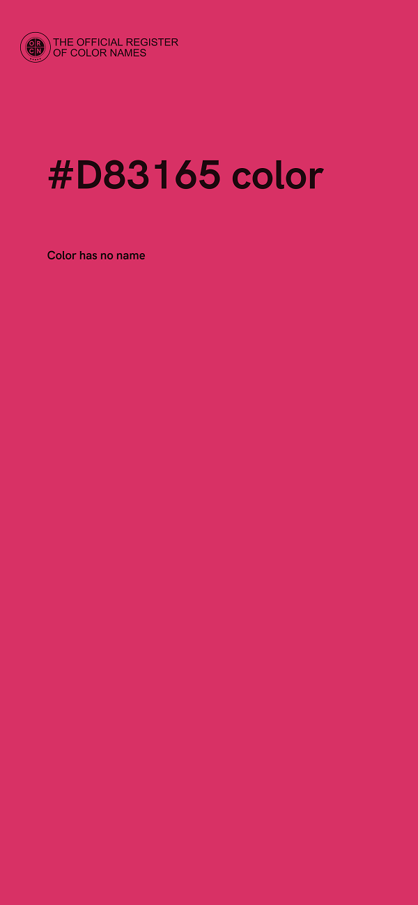 #D83165 color image