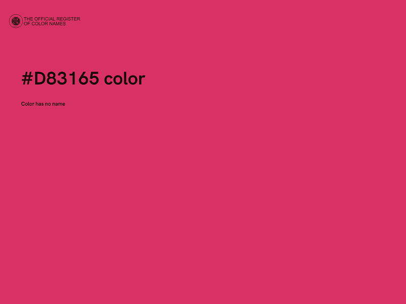 #D83165 color image