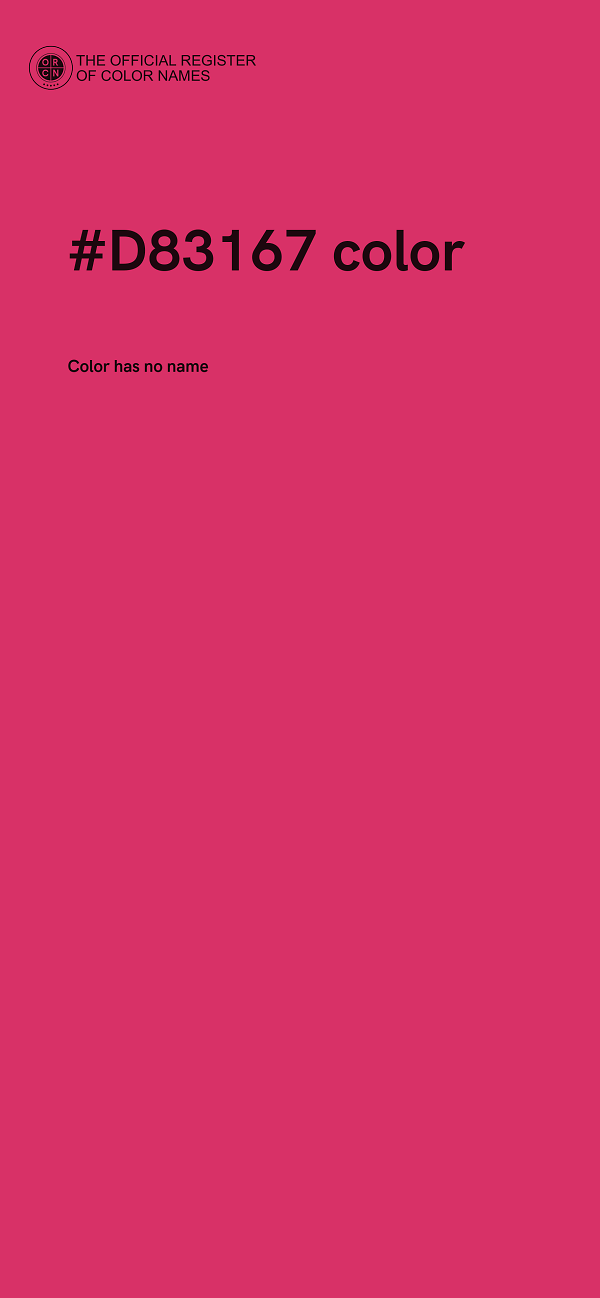 #D83167 color image