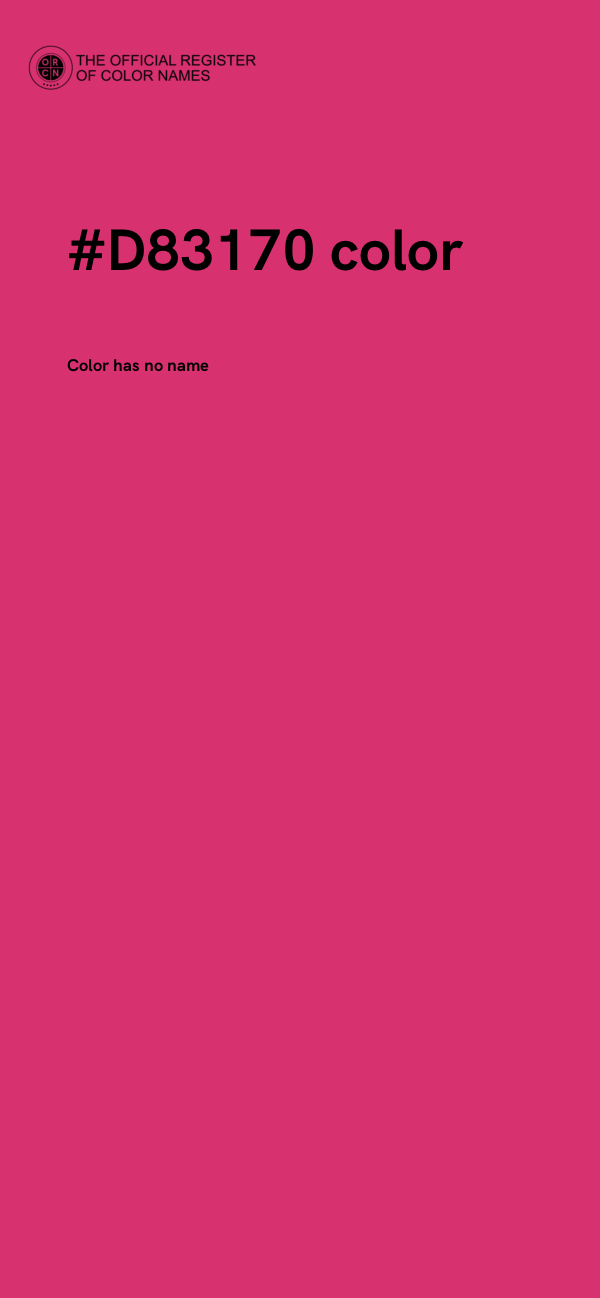 #D83170 color image