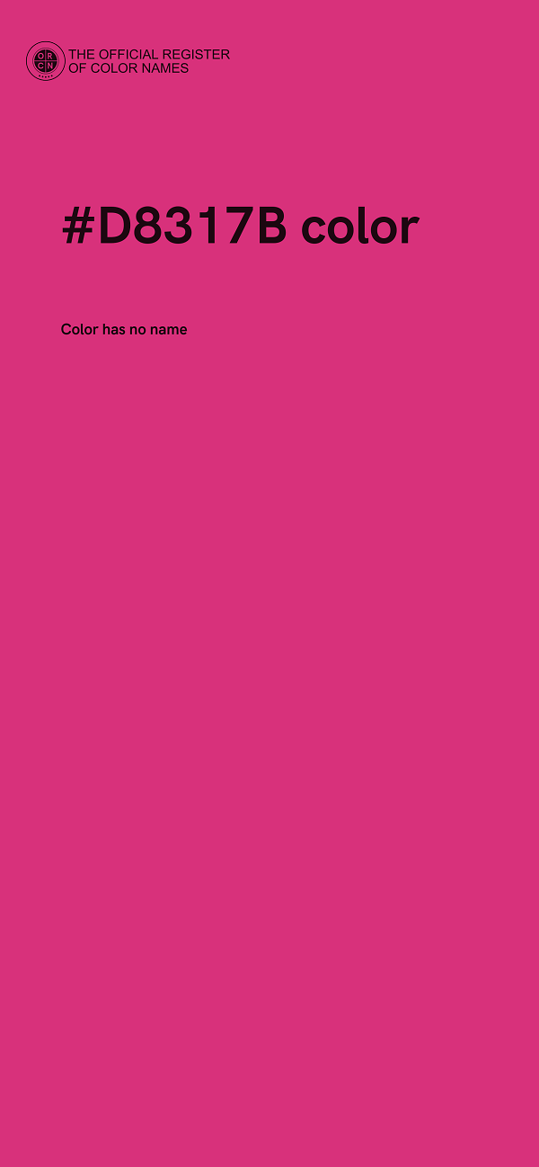 #D8317B color image