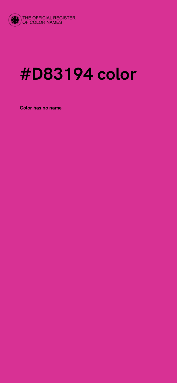 #D83194 color image