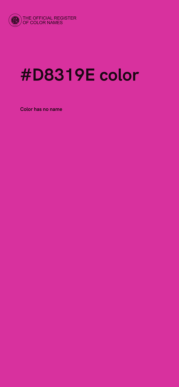 #D8319E color image