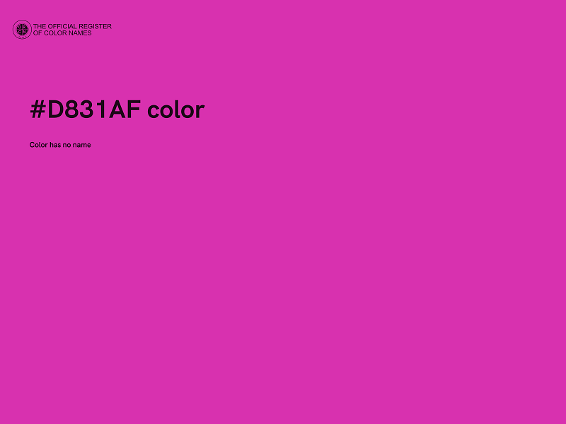 #D831AF color image