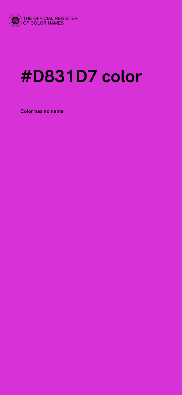 #D831D7 color image