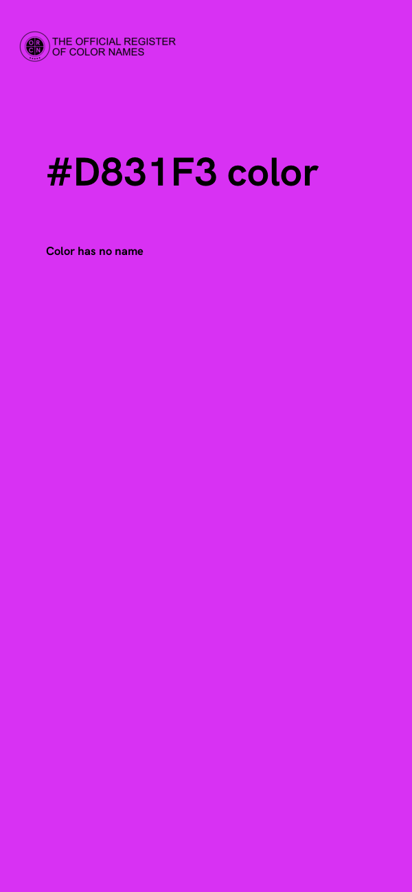 #D831F3 color image