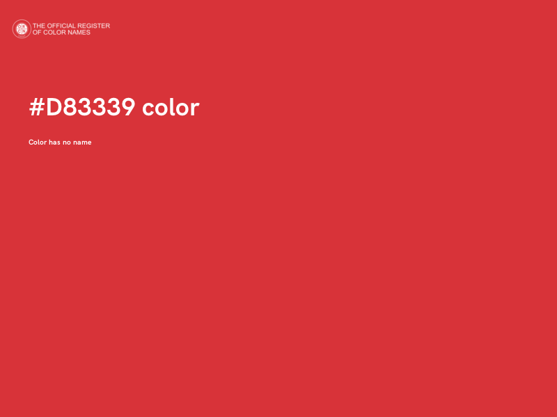 #D83339 color image