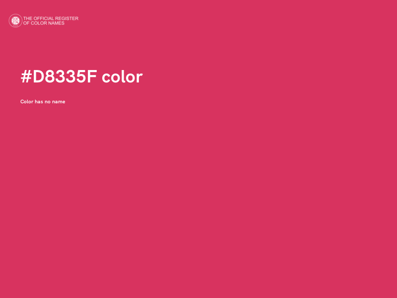 #D8335F color image
