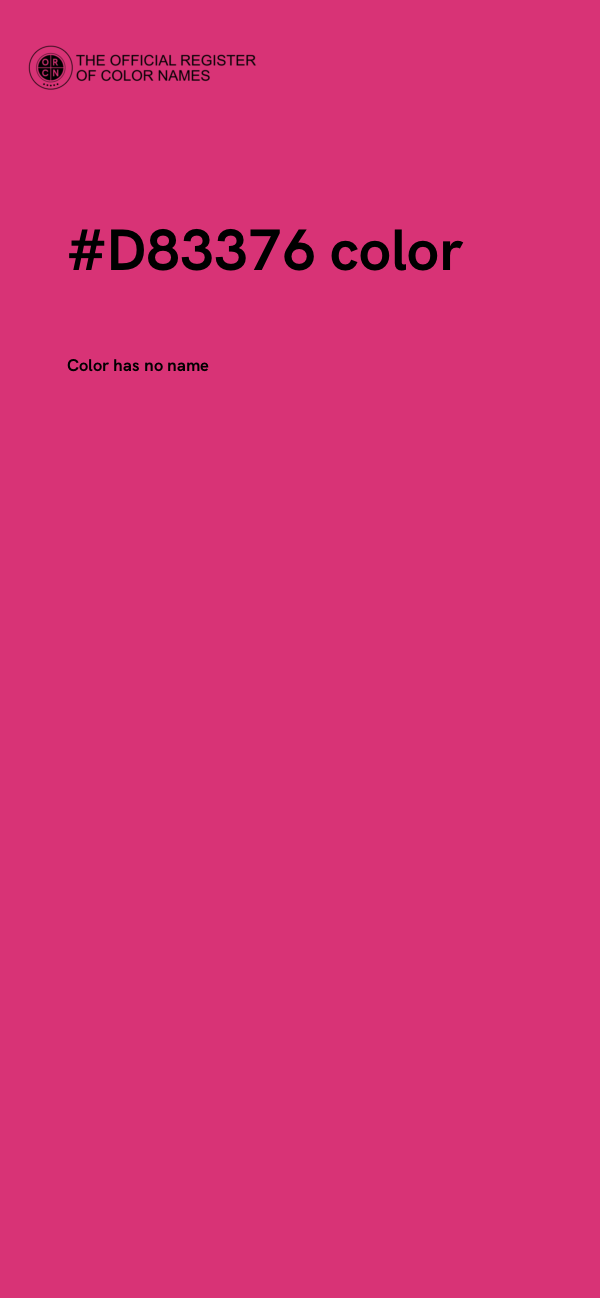 #D83376 color image