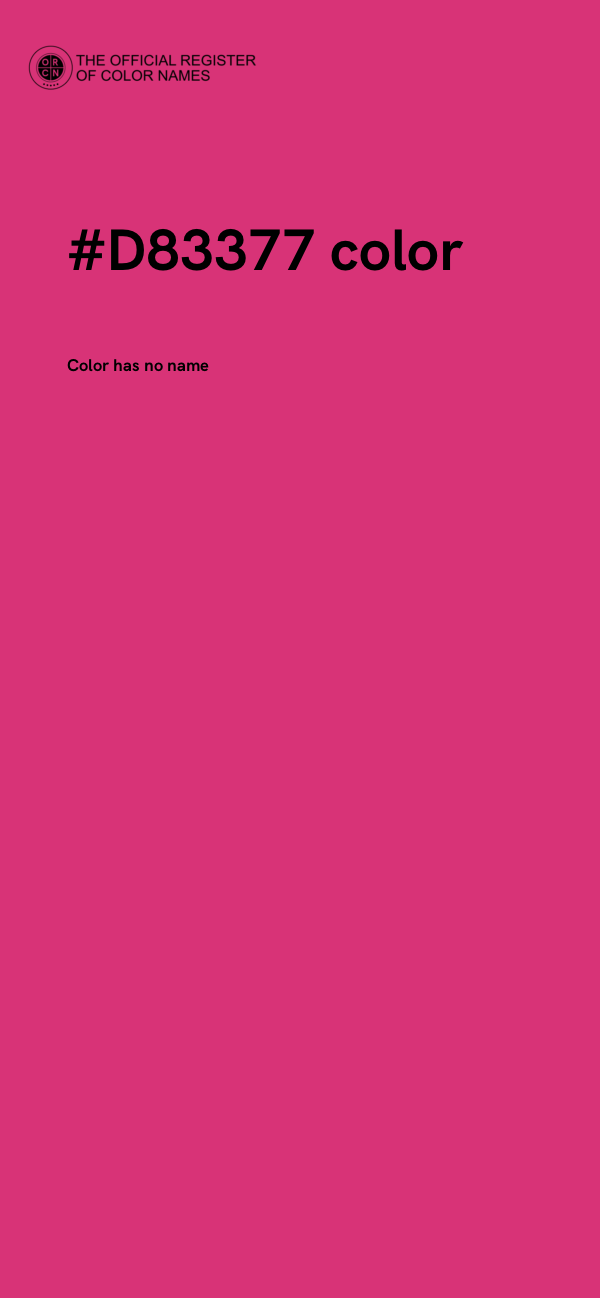 #D83377 color image