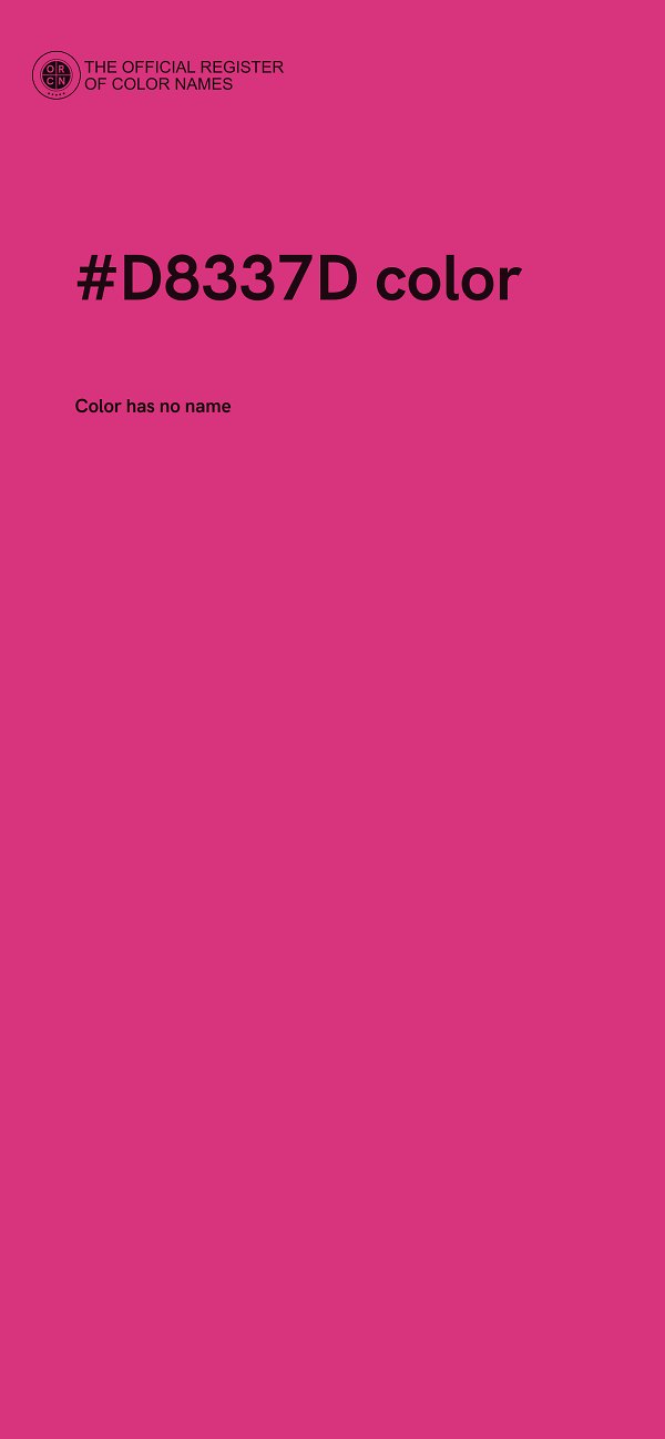 #D8337D color image