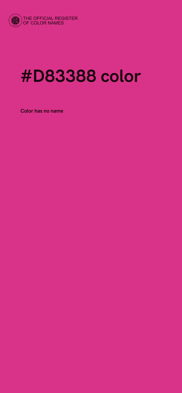 #D83388 color image
