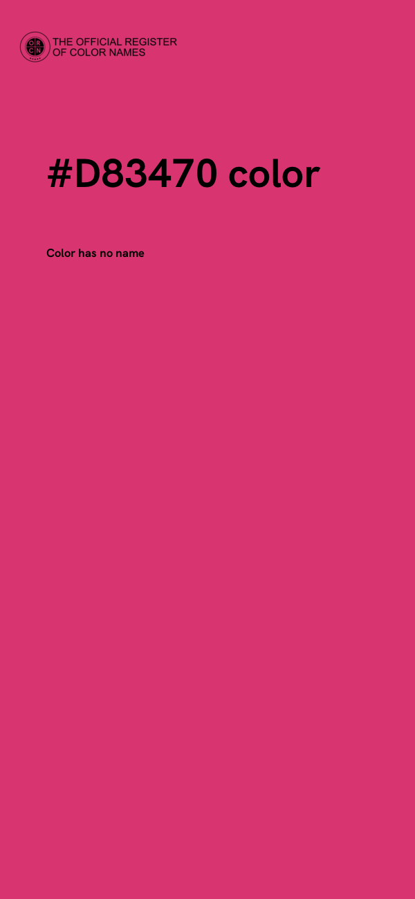 #D83470 color image