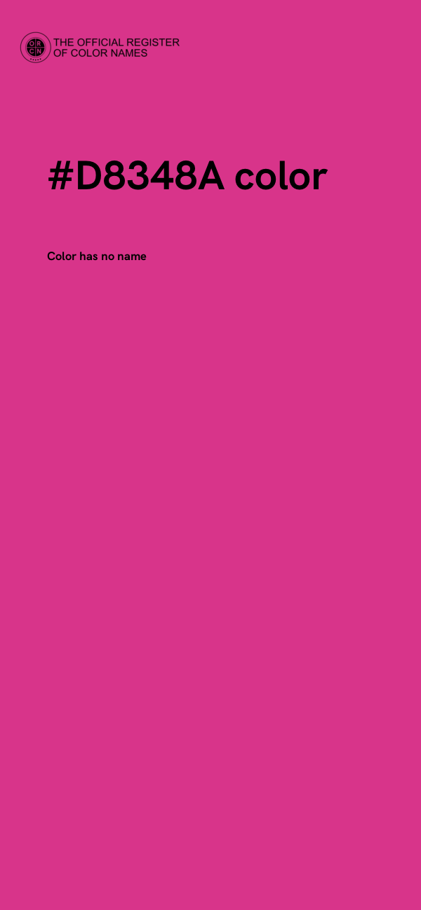 #D8348A color image