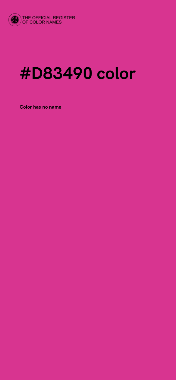 #D83490 color image