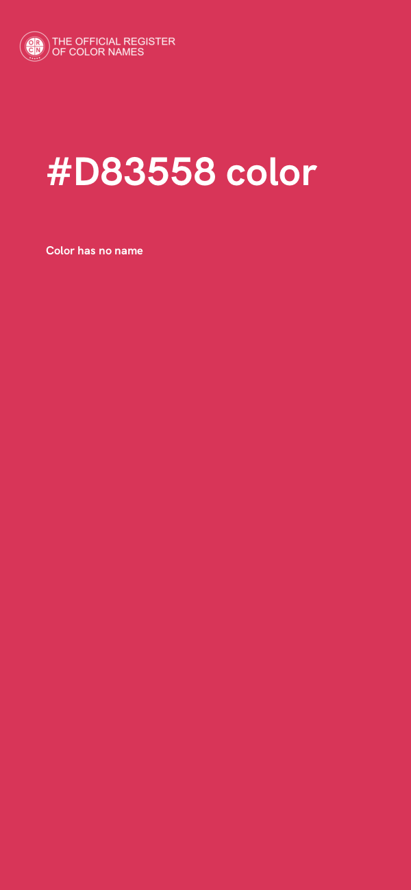 #D83558 color image