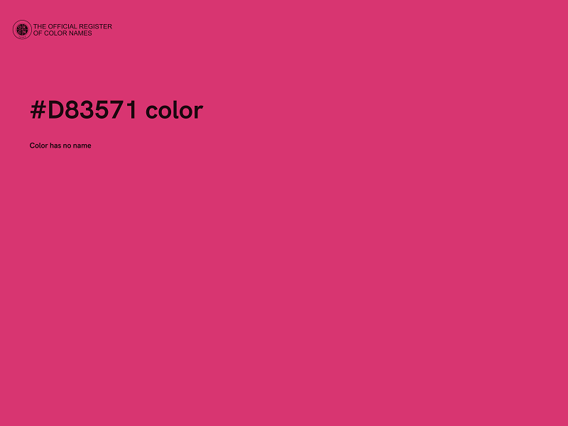 #D83571 color image