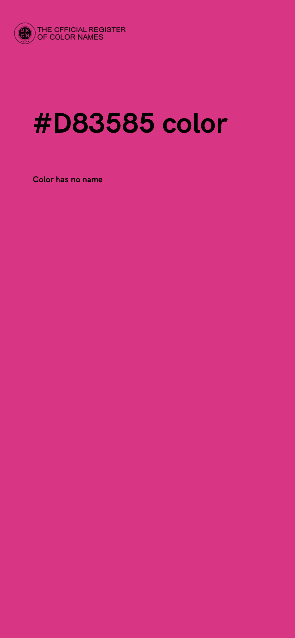 #D83585 color image