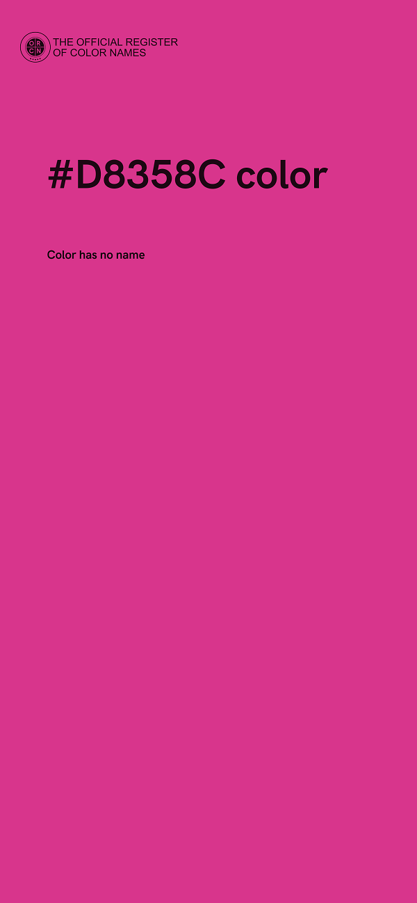 #D8358C color image
