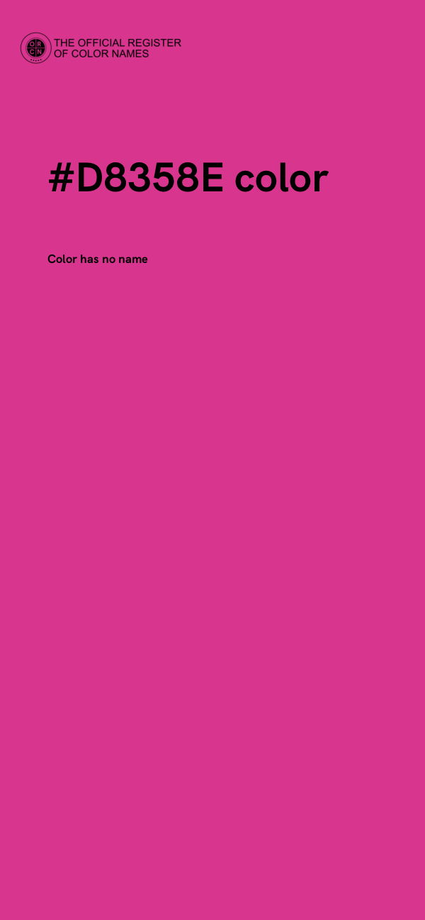 #D8358E color image