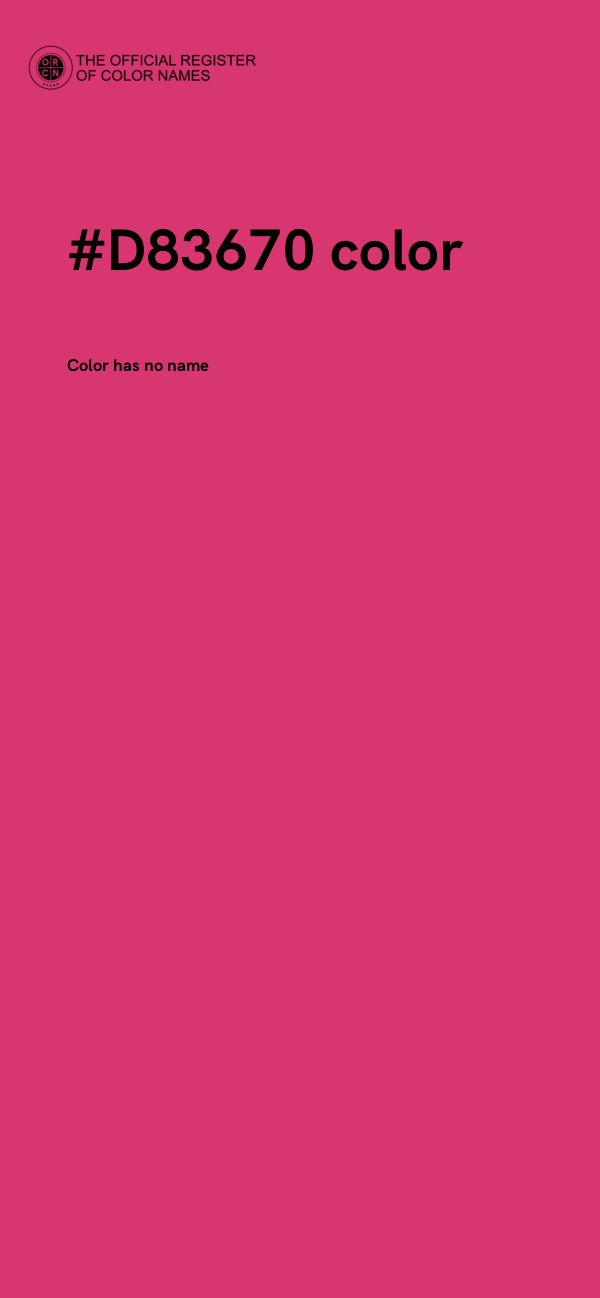 #D83670 color image