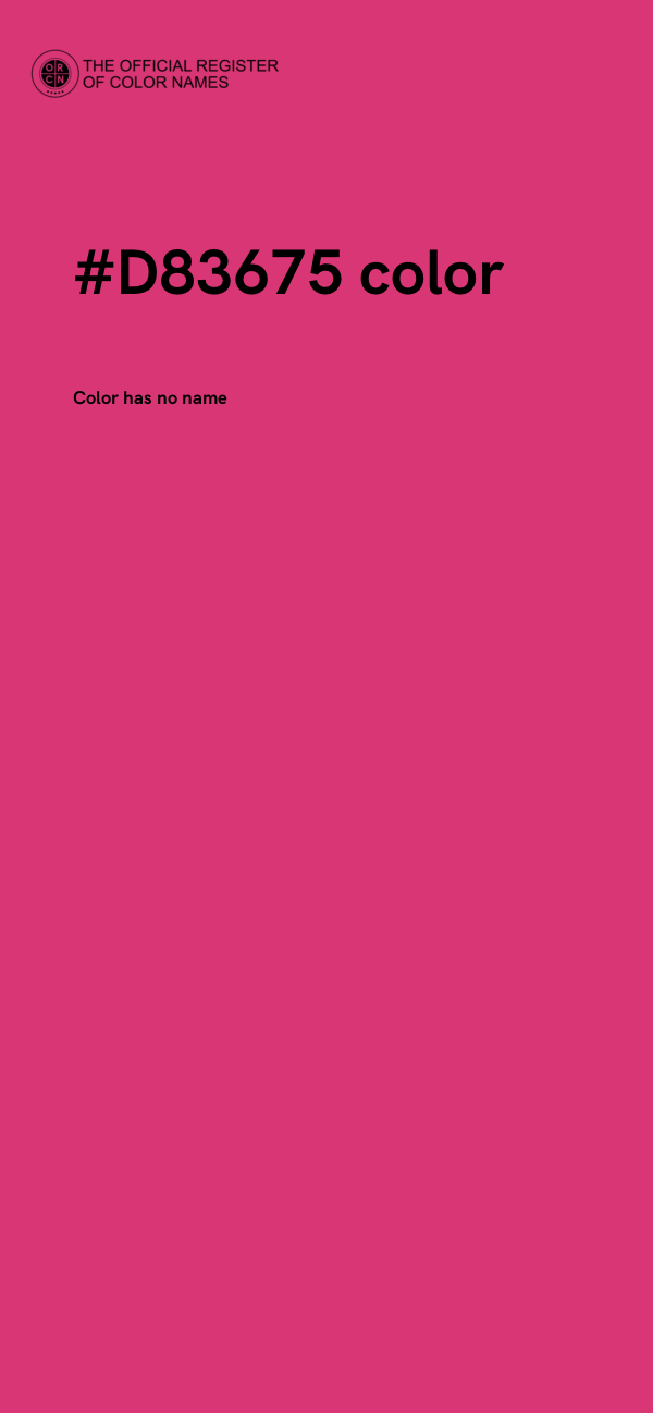 #D83675 color image