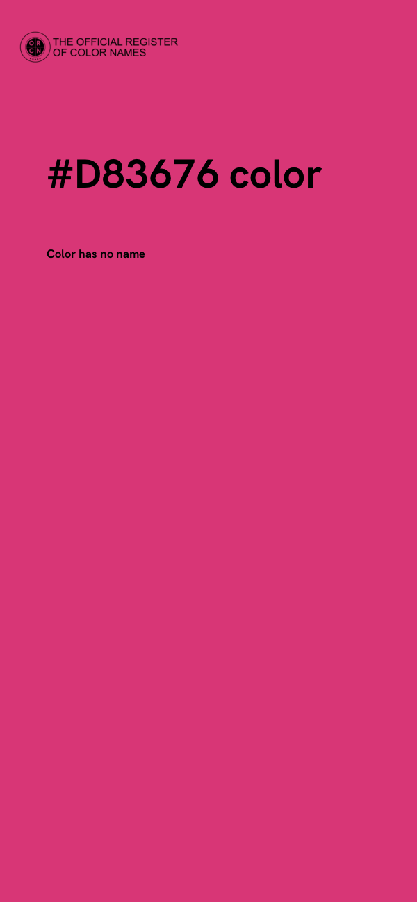 #D83676 color image