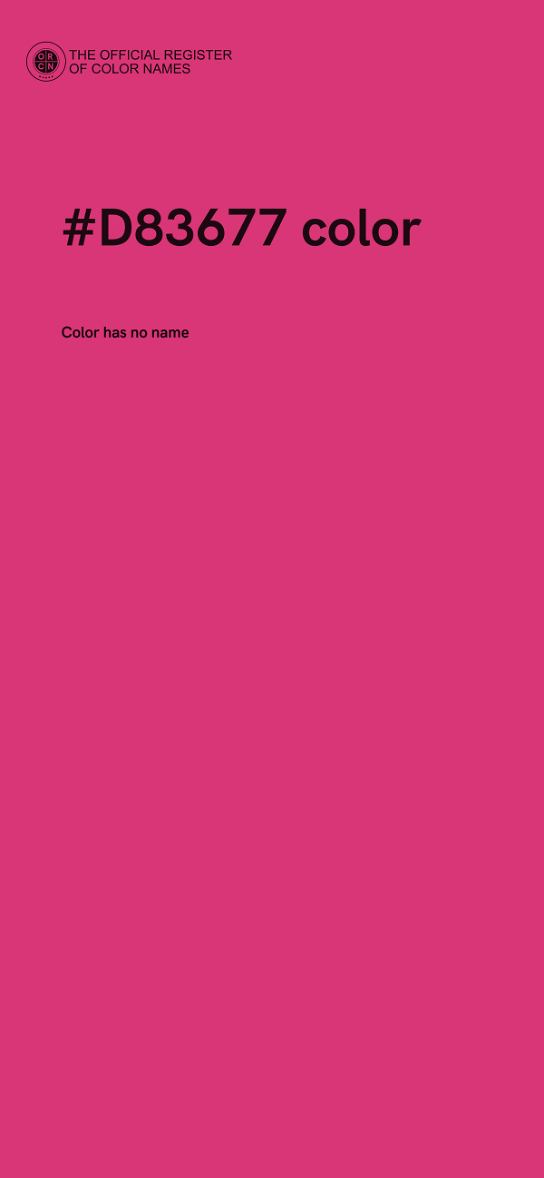 #D83677 color image
