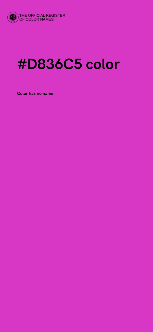 #D836C5 color image