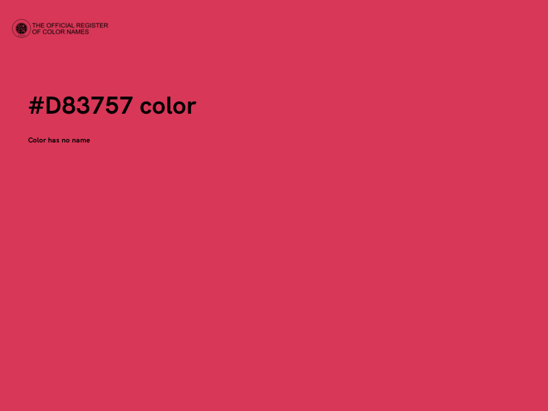 #D83757 color image
