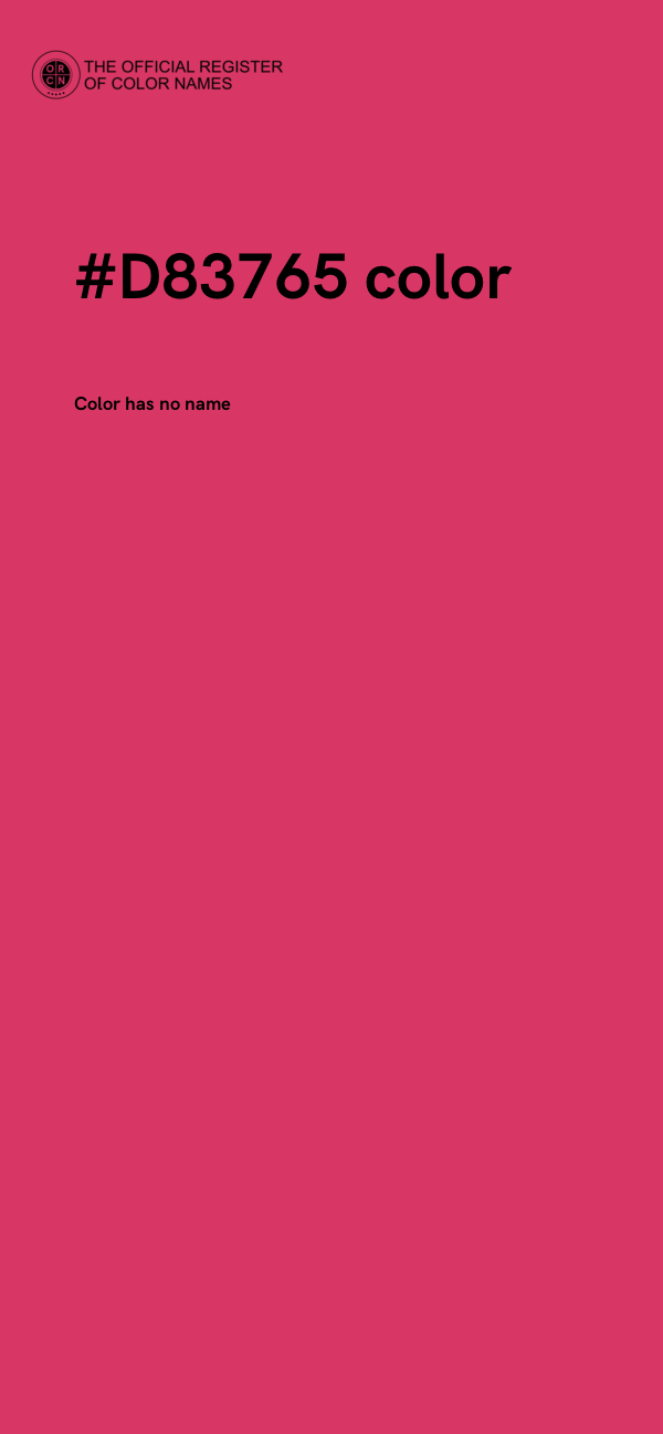 #D83765 color image