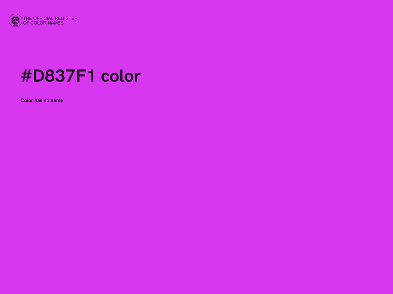 #D837F1 color image