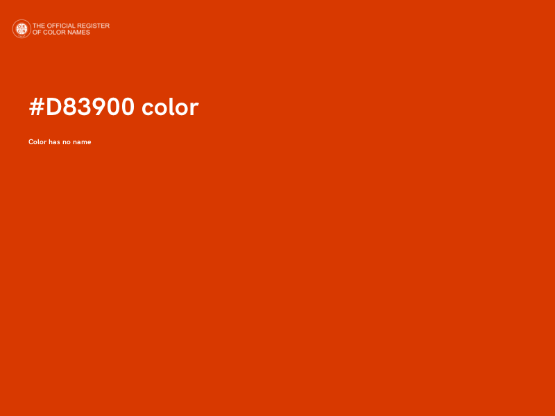 #D83900 color image