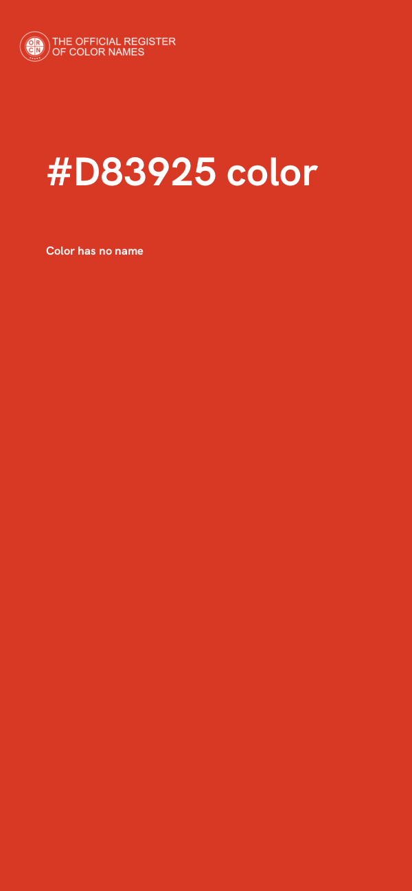 #D83925 color image