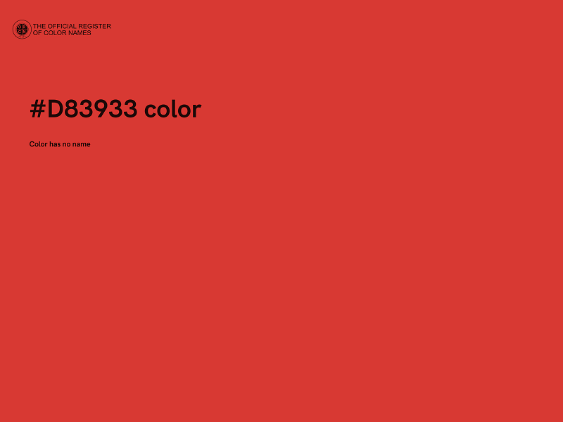 #D83933 color image