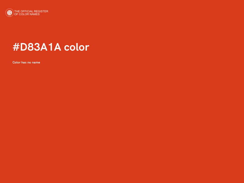 #D83A1A color image