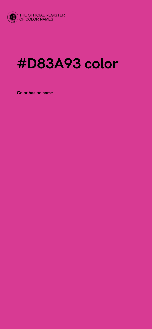 #D83A93 color image