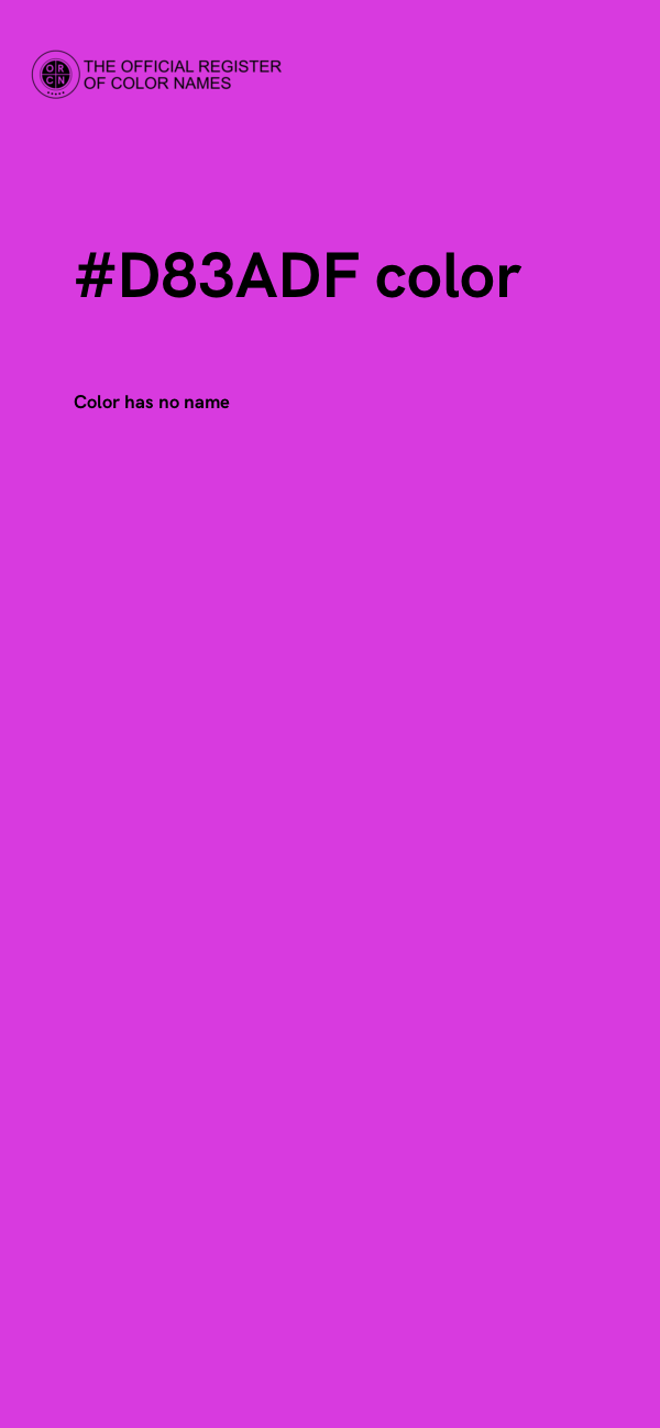 #D83ADF color image