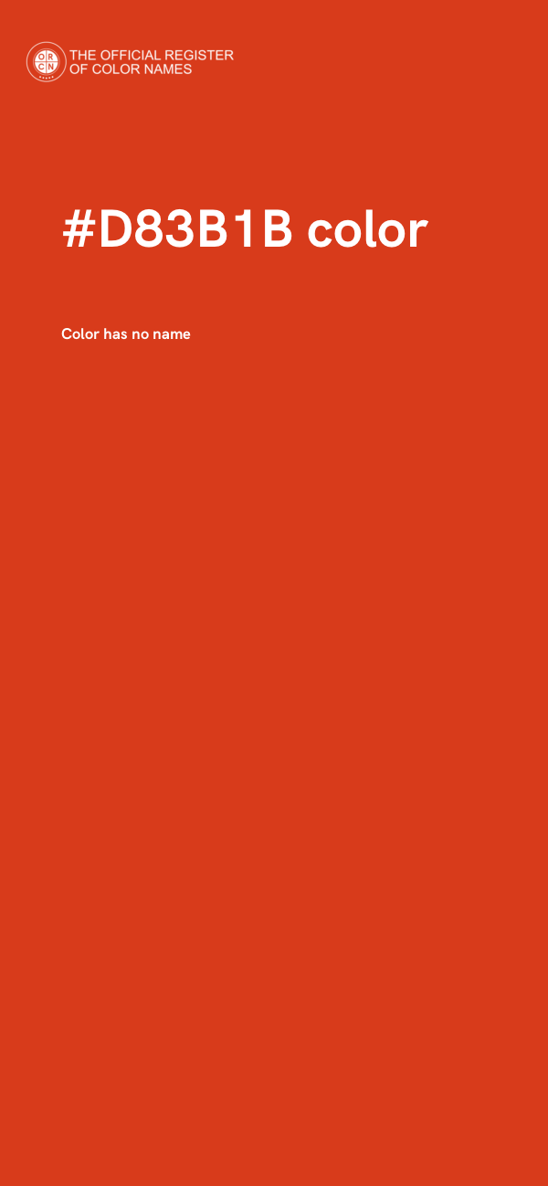 #D83B1B color image