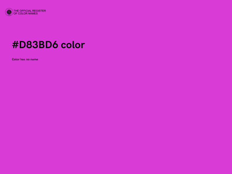 #D83BD6 color image