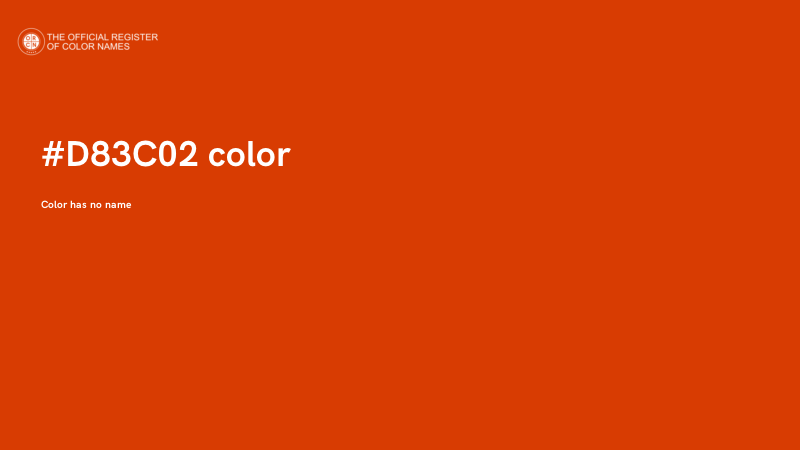 #D83C02 color image