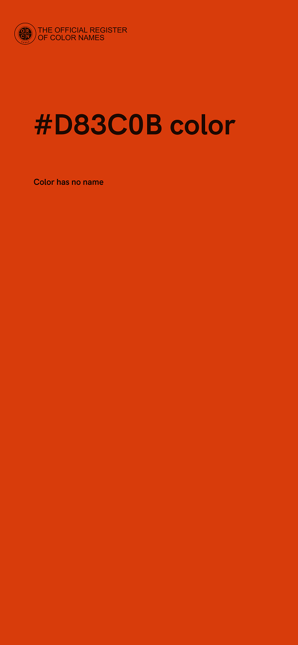 #D83C0B color image