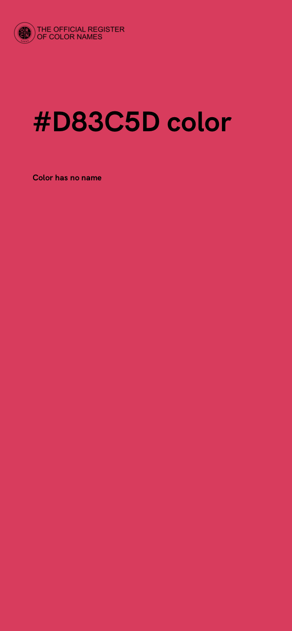 #D83C5D color image