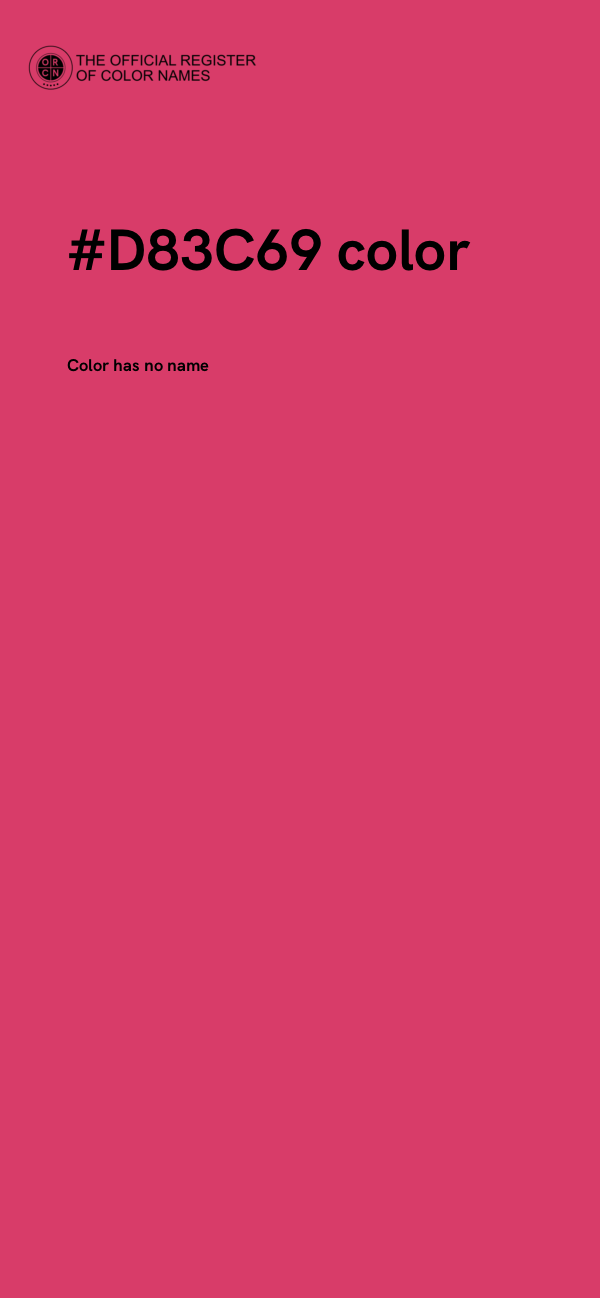 #D83C69 color image