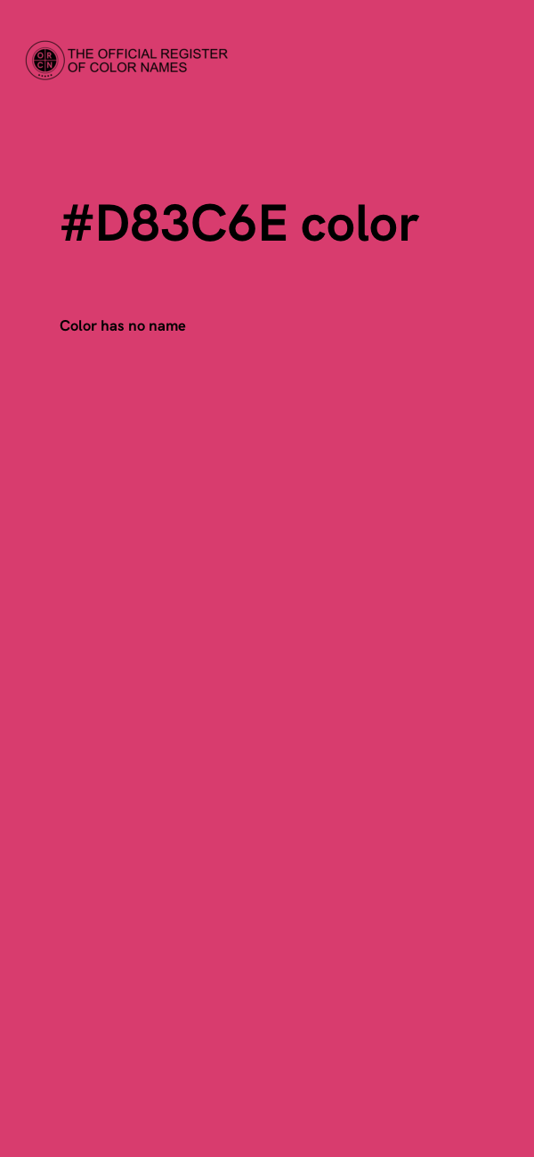 #D83C6E color image