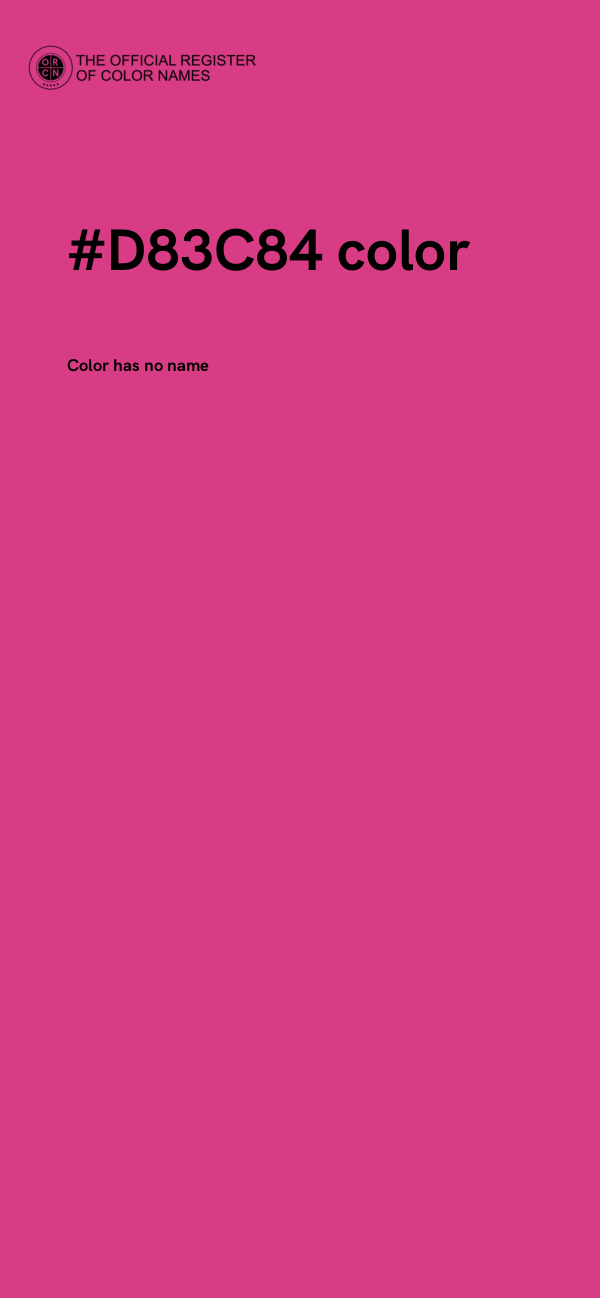 #D83C84 color image