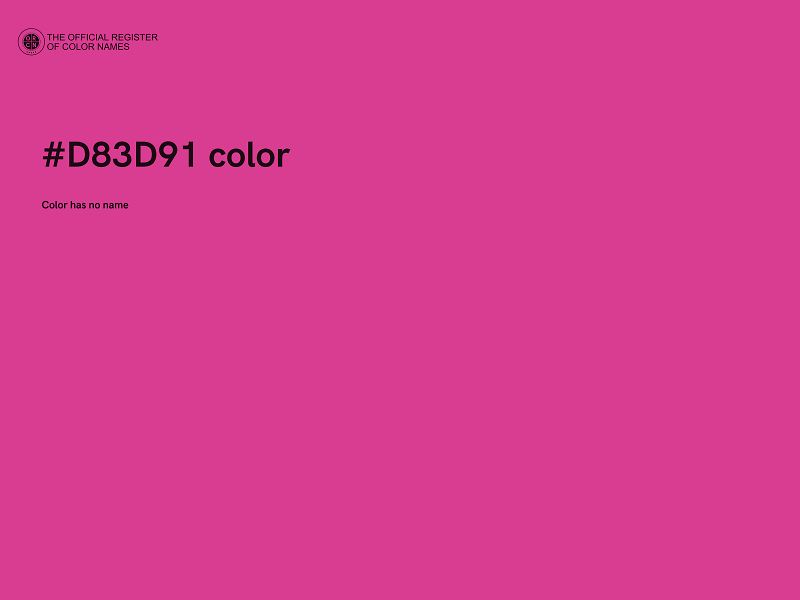 #D83D91 color image